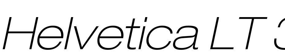 Helvetica LT 33 Thin Extended Oblique Scarica Caratteri Gratis